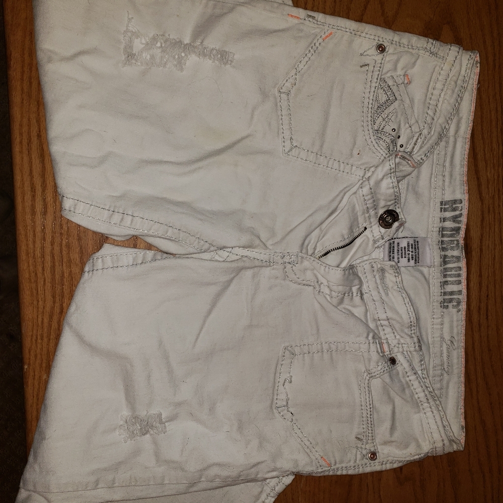 Hydraulic cropped jeans